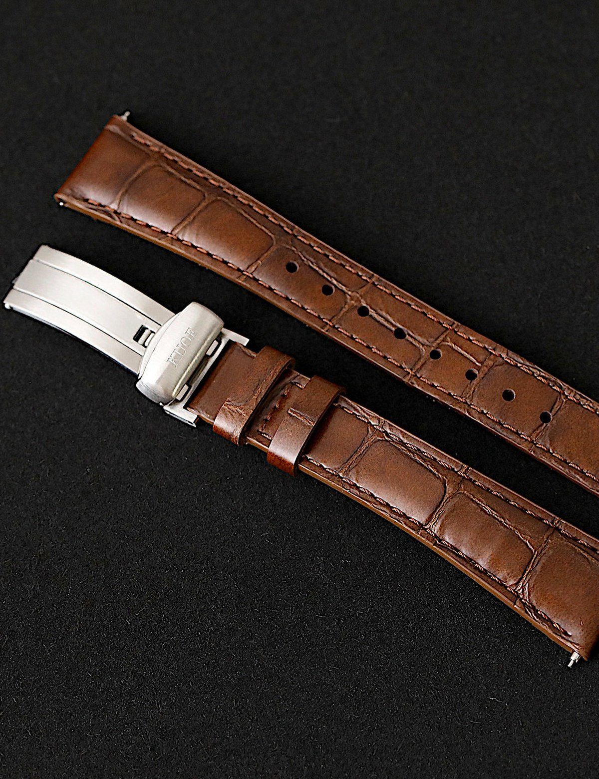 KUOE ROYAL SMITH 90-010 PANDA X GRAINY FINISH DIAL / BOR BRACELET / EXHIBITION CASEBACK