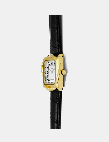 LAPHONT FLUERE GOLD BLACK STRAP