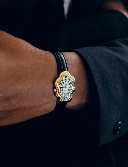 LAPHONT MIRAGE WATCH GOLD BLACK STRAP