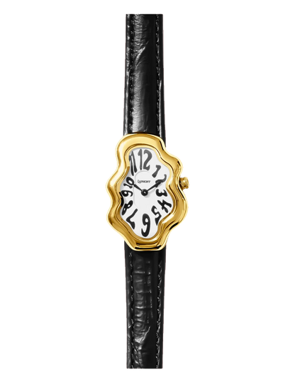 LAPHONT MIRAGE WATCH GOLD BLACK STRAP