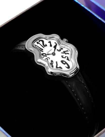 LAPHONT MIRAGE WATCH SILVER BLACK STRAP