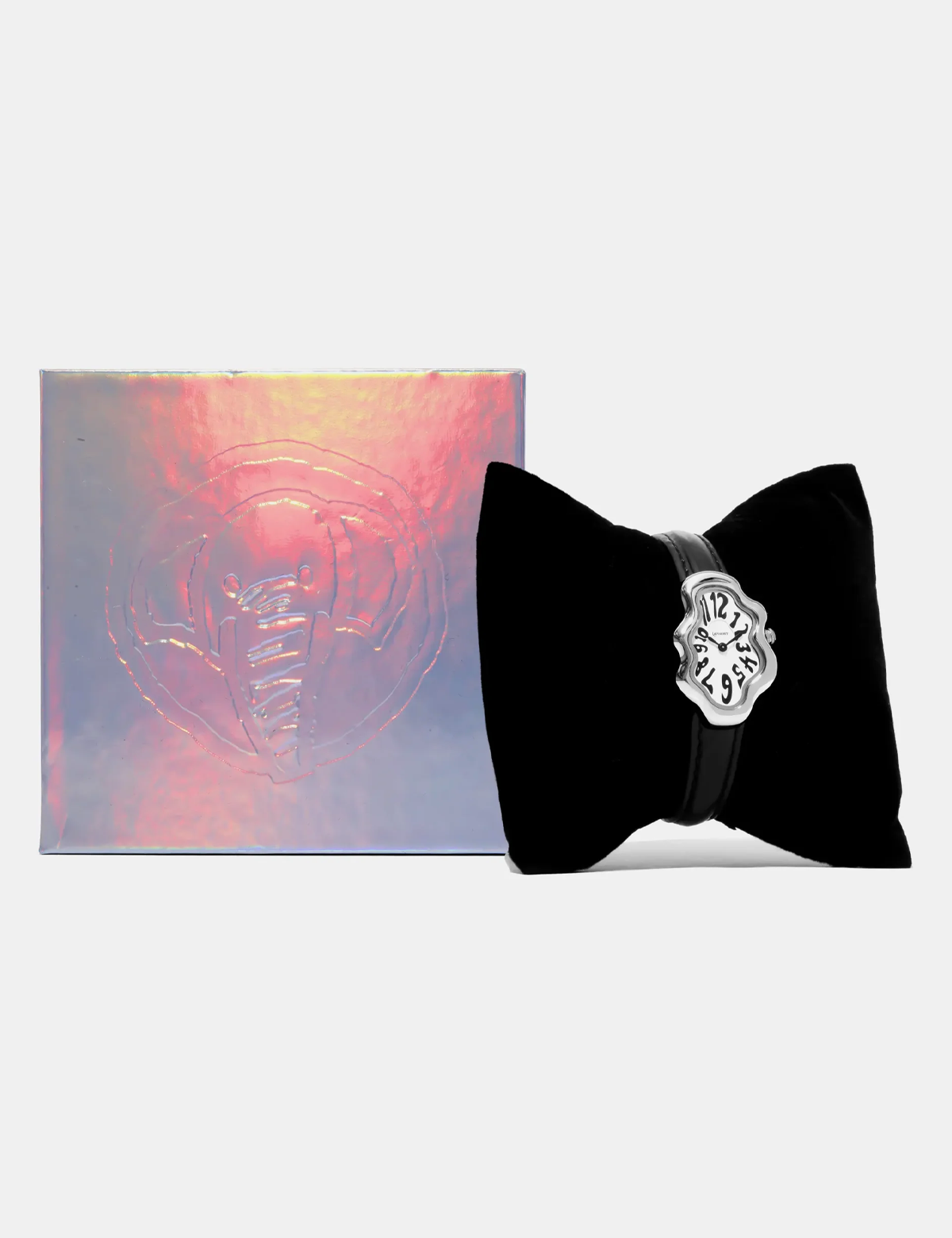 LAPHONT MIRAGE WATCH SILVER BLACK STRAP