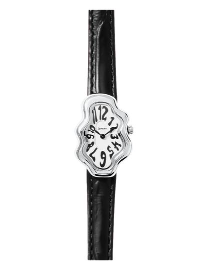 LAPHONT MIRAGE WATCH SILVER BLACK STRAP
