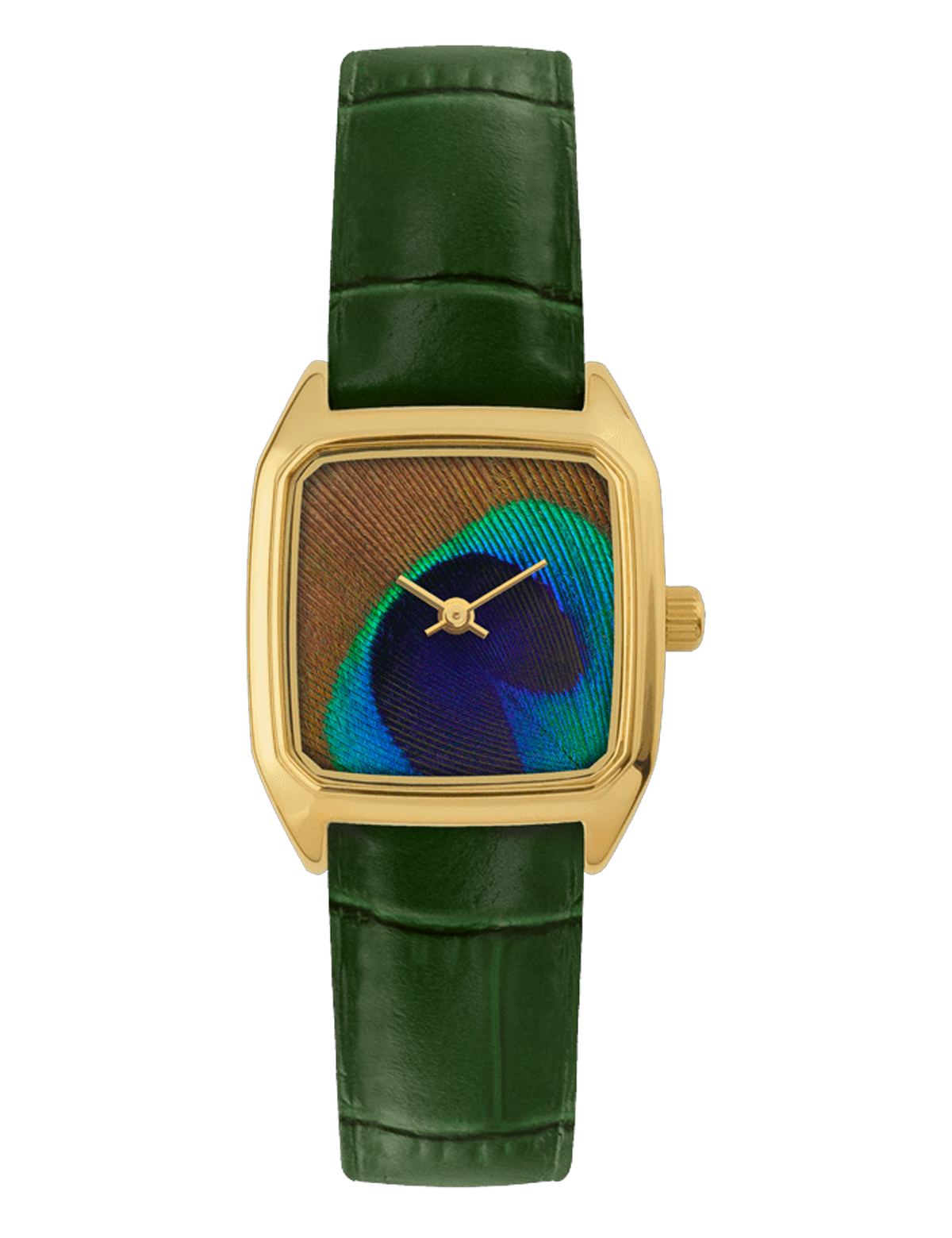 LAPS PRIMA PAON OR CUIR CROCO VERT