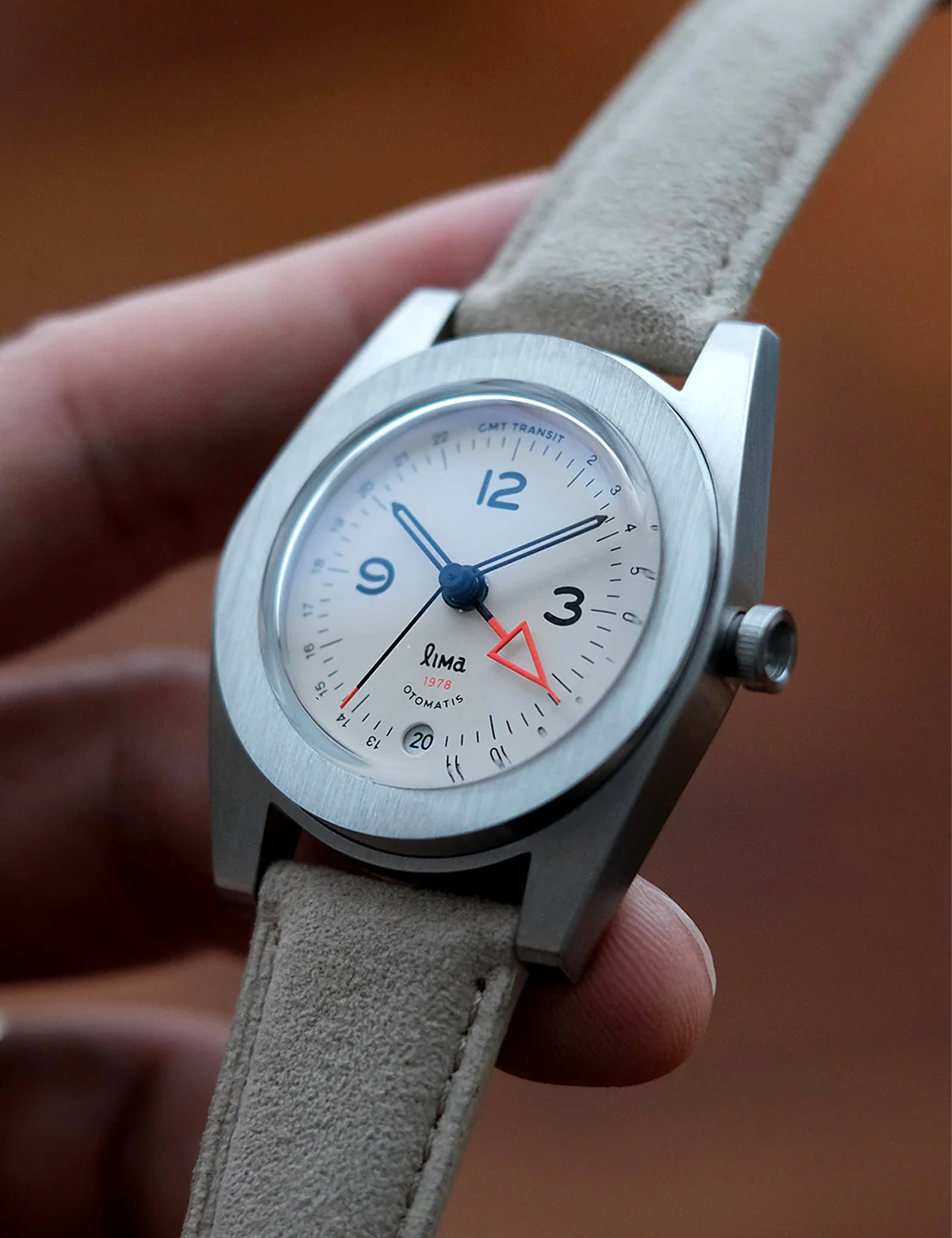 LIMA WATCH GMT TRANSIT IVORY AUTOMATIC