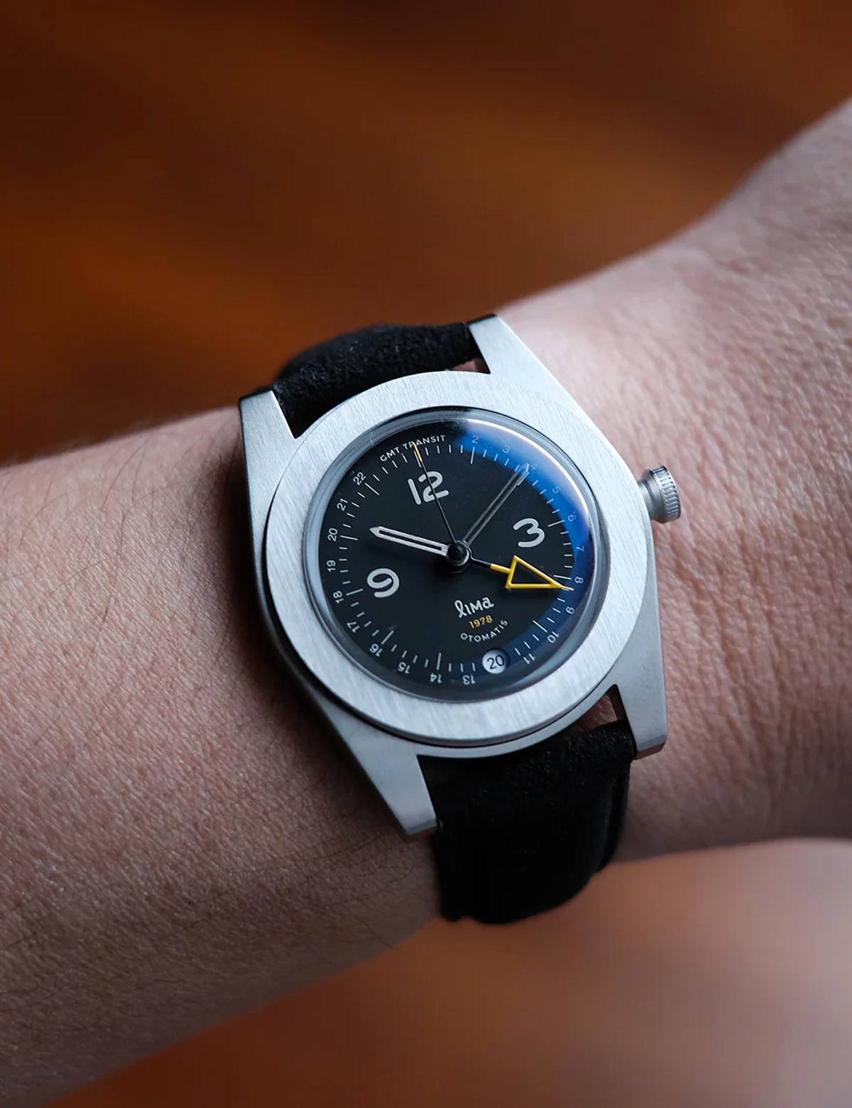 LIMA WATCH GMT TRANSIT BLACK AUTOMATIC