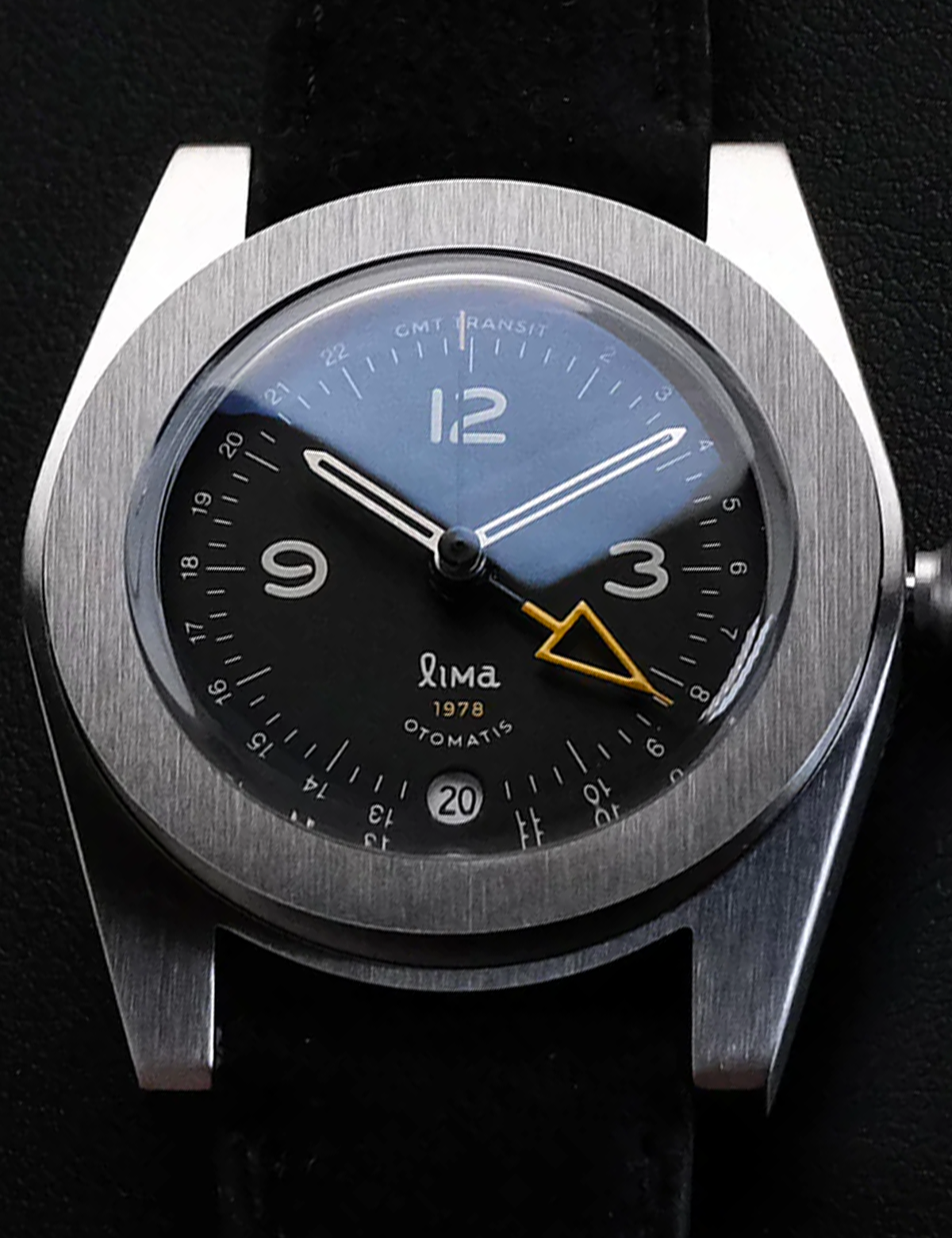 LIMA WATCH GMT TRANSIT BLACK AUTOMATIC
