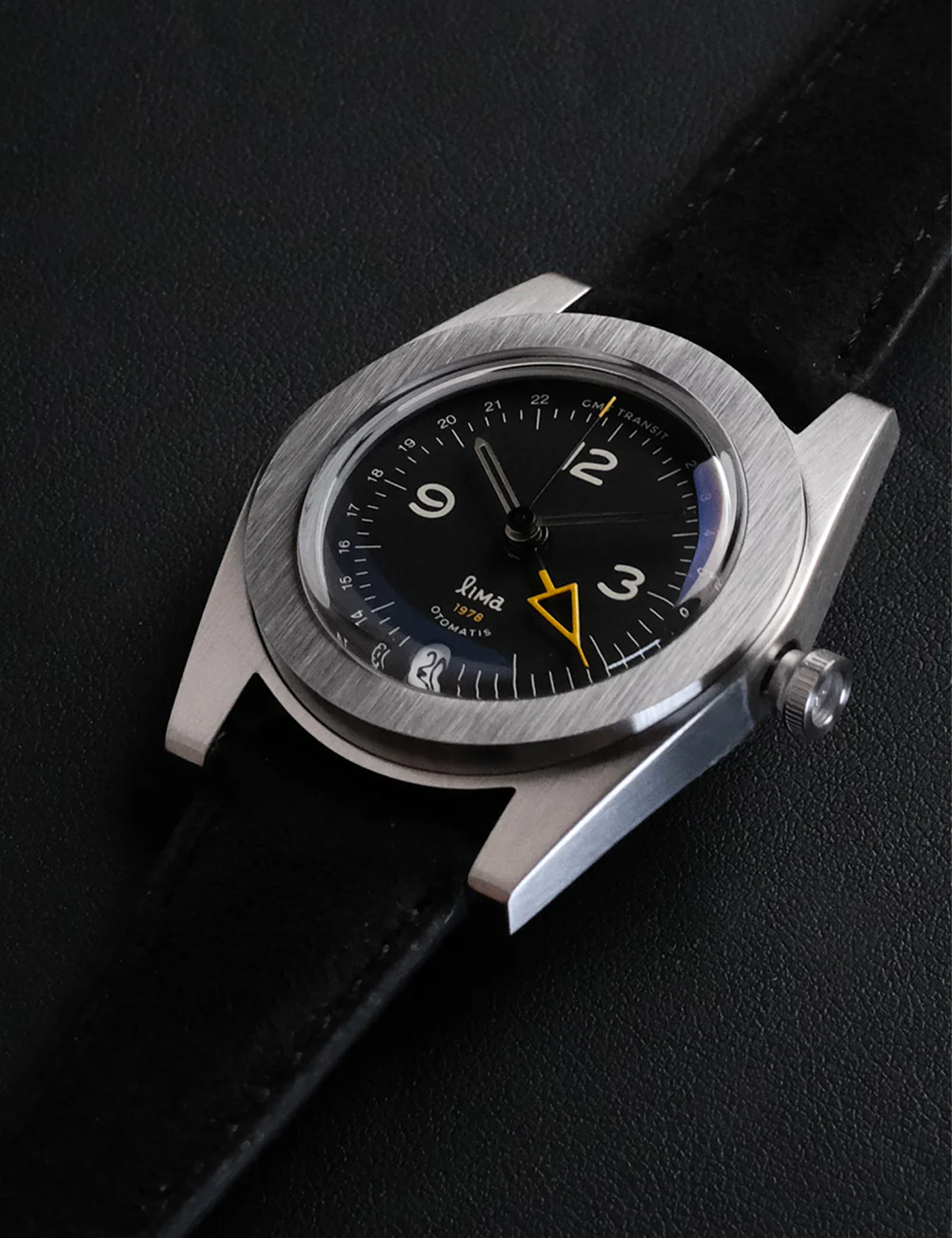 LIMA WATCH GMT TRANSIT BLACK AUTOMATIC