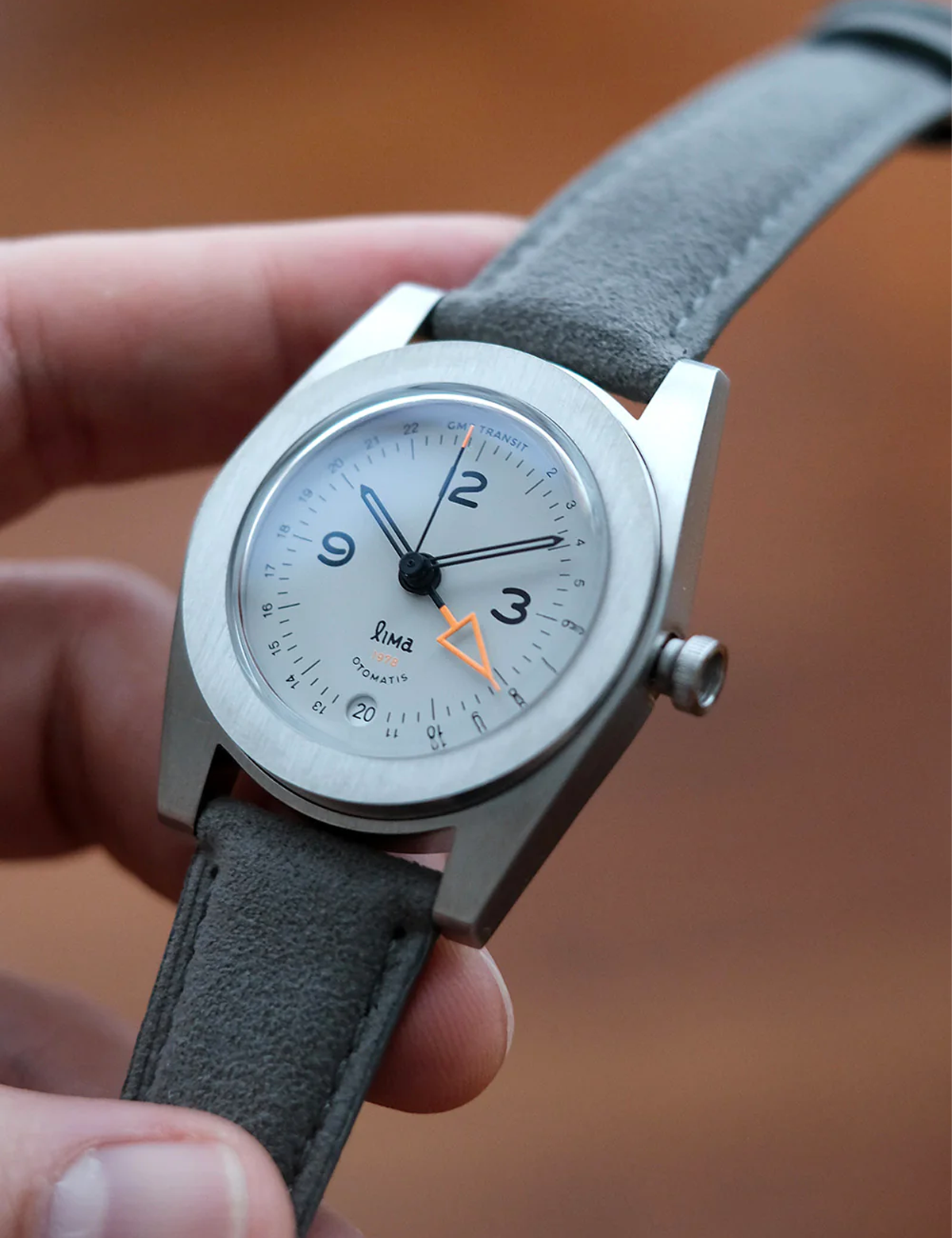 LIMA WATCH GMT TRANSIT GREY AUTOMATIC