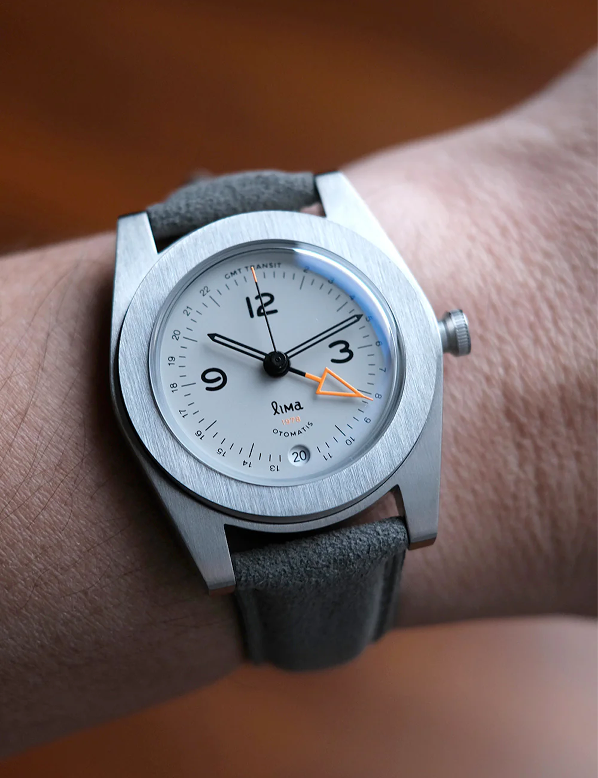 LIMA WATCH GMT TRANSIT GREY AUTOMATIC