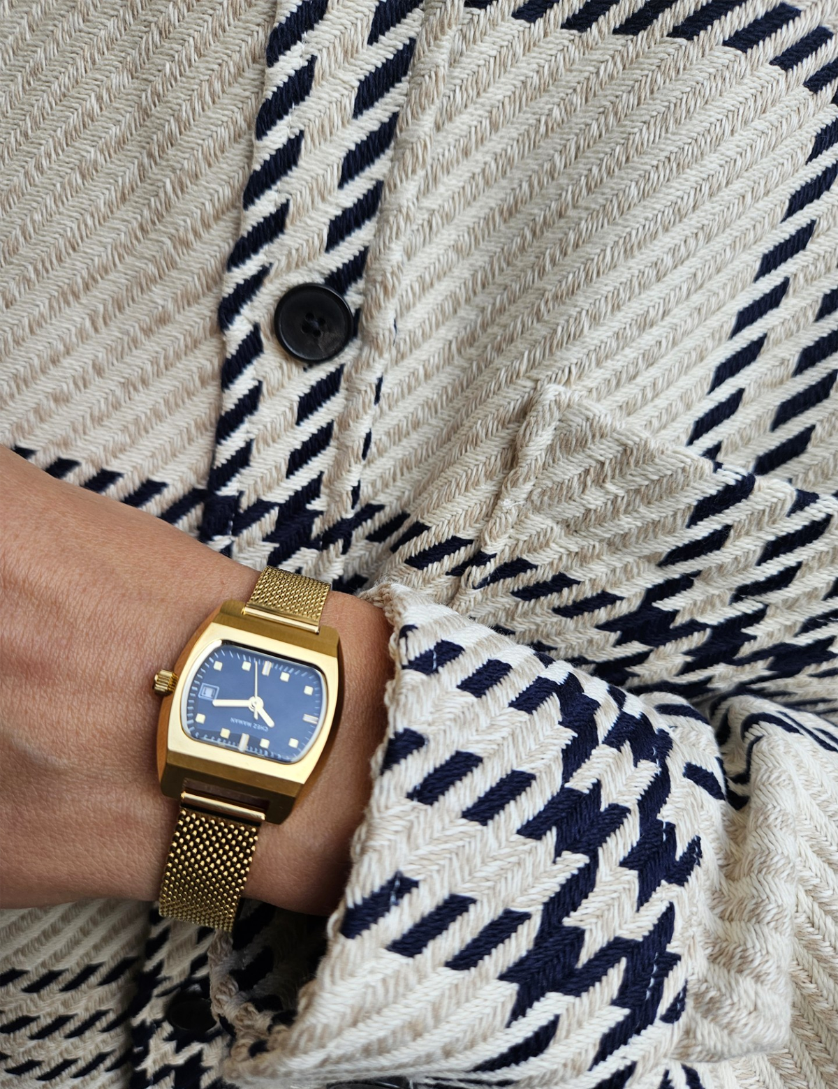 CHEZ MAMAN LA MINI MAGNUM GOLD BLACK 25MM