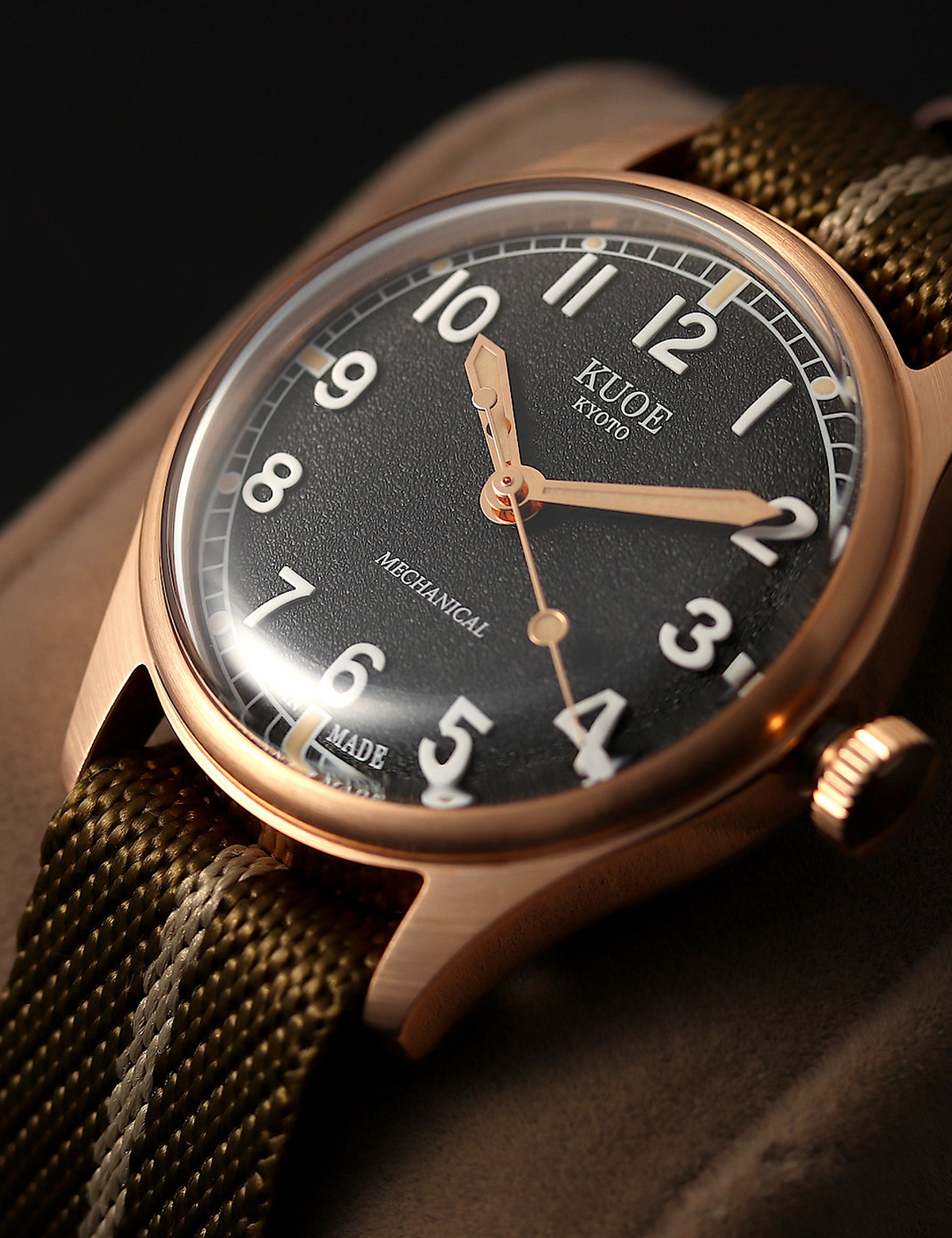 KUOE OLD SMITH 90-002 NO DATE BLACK BRONZE CASE