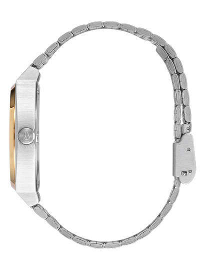 MONTRE NIXON TIME TELLER SILVER GOLD