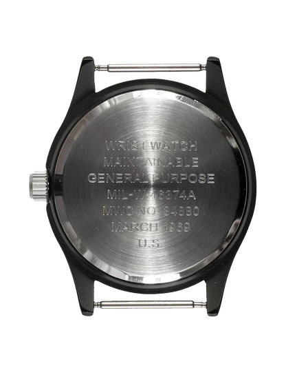 MWC MATT BLACK 1960's 70s PATTERN EUROPEAN MILITARY WATCH