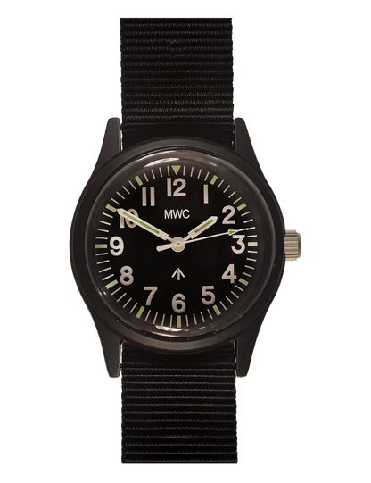MWC MATT BLACK 1960's 70s PATTERN EUROPEAN MILITARY WATCH