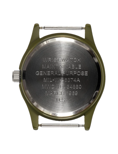 MWC MATT OLIVE DRAB 1960's PATTERN EUROPEAN MILITARY WATCH