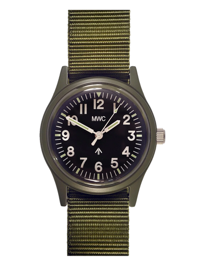 MWC MATT OLIVE DRAB 1960's PATTERN EUROPEAN MILITARY WATCH