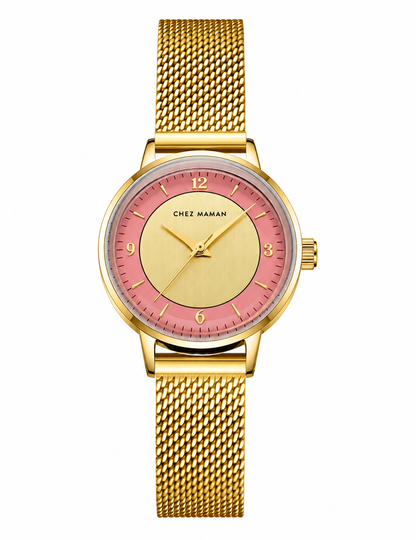 CHEZ MAMAN LA BILLIE ROYAL GOLD PINK