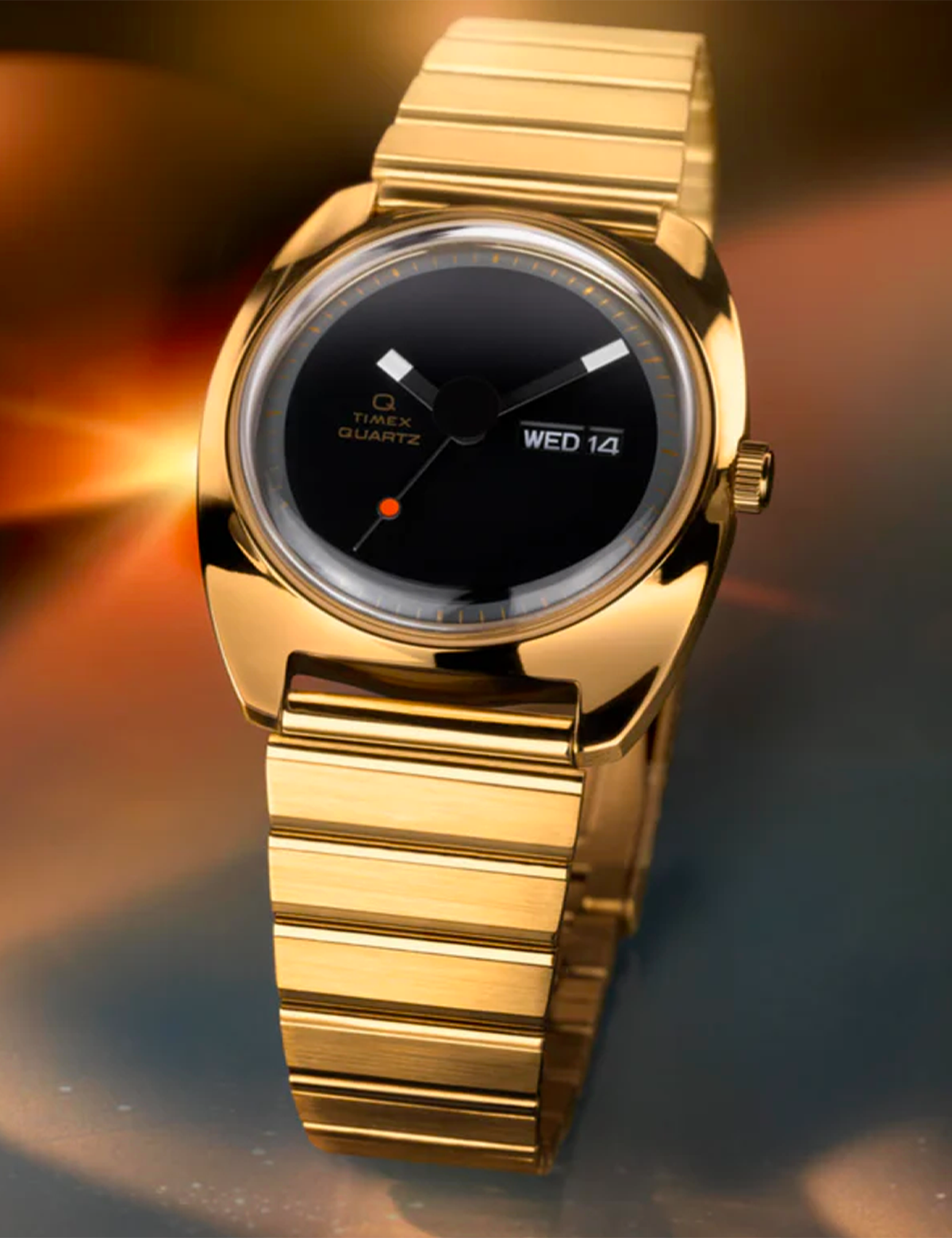 TIMEX Q TIMEX 1975 ENIGMA REISSUE 37MM GOLD