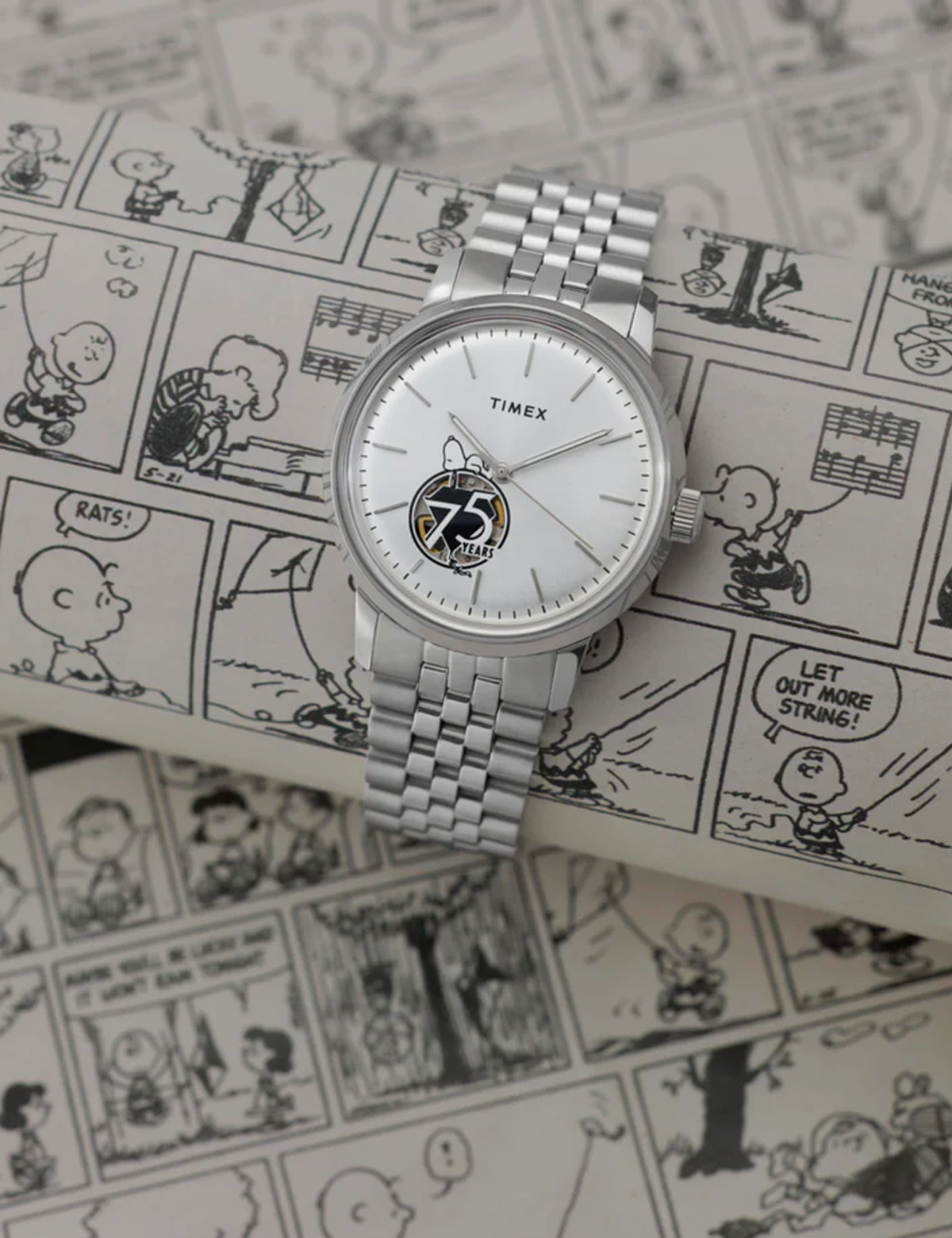 TIMEX X PEANUTS MARLIN AUTOMATIQUE 75TH ANNIVERSARY TW2Y450