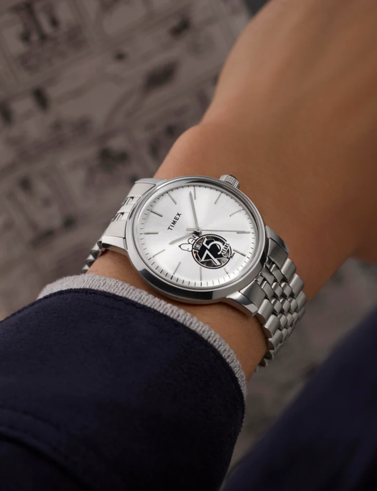 TIMEX X PEANUTS MARLIN AUTOMATIQUE 75TH ANNIVERSARY TW2Y450