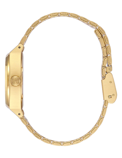 NIXON MEDIUM TIME TELLER LIGHT GOLD TURQUOISE