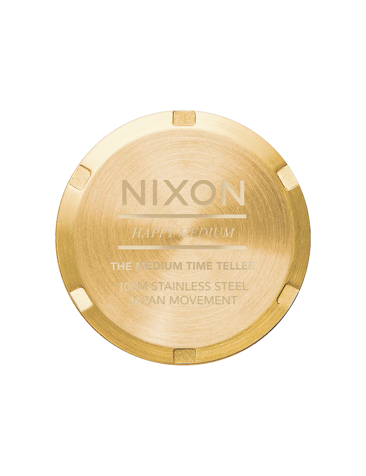 NIXON MEDIUM TIME TELLER LIGHT GOLD TURQUOISE