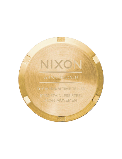 NIXON MEDIUM TIME TELLER LIGHT GOLD TURQUOISE