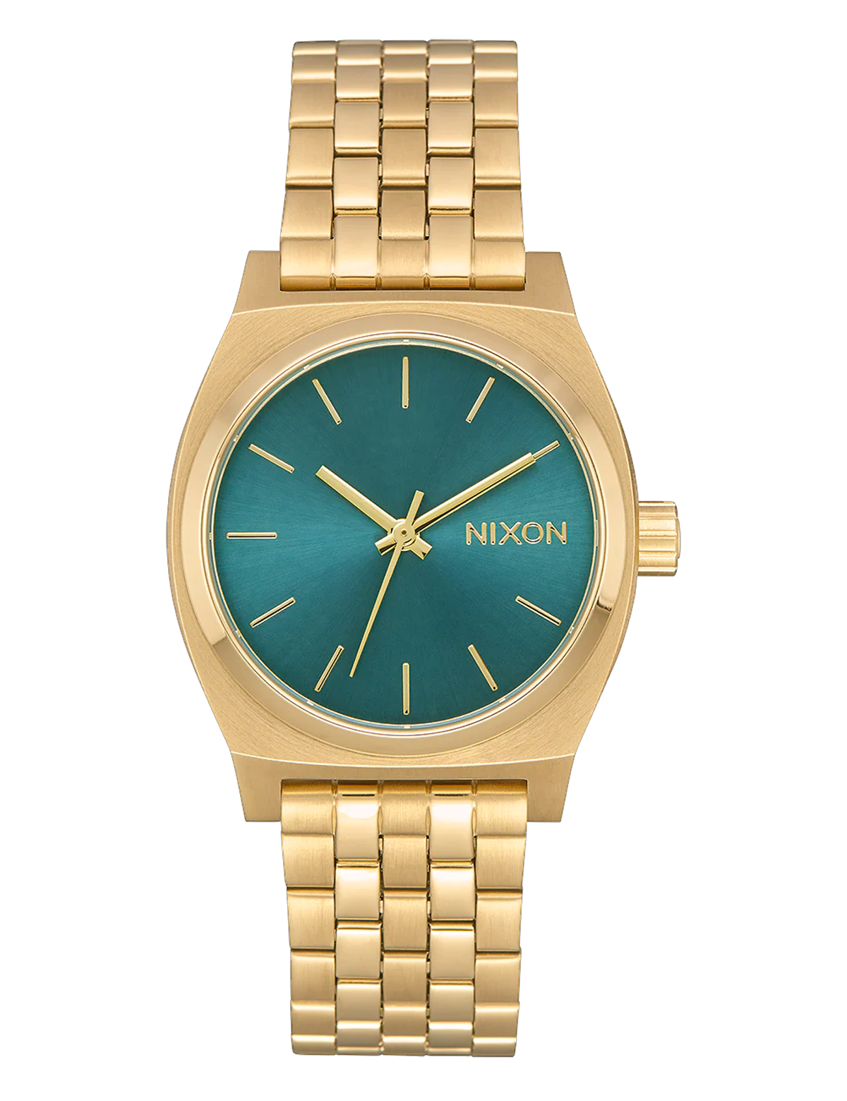 NIXON MEDIUM TIME TELLER LIGHT GOLD TURQUOISE