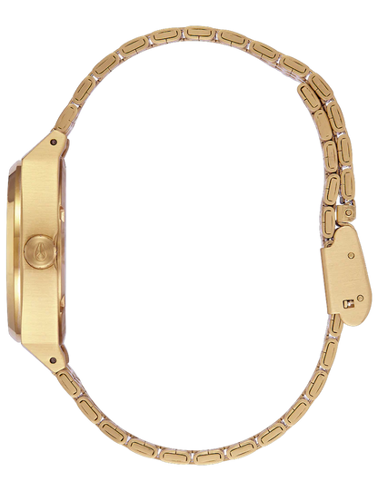 NIXON MEDIUM TIME TELLER LIGHT GOLD VINTAGE WHITE
