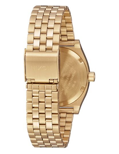 NIXON MEDIUM TIME TELLER LIGHT GOLD VINTAGE WHITE