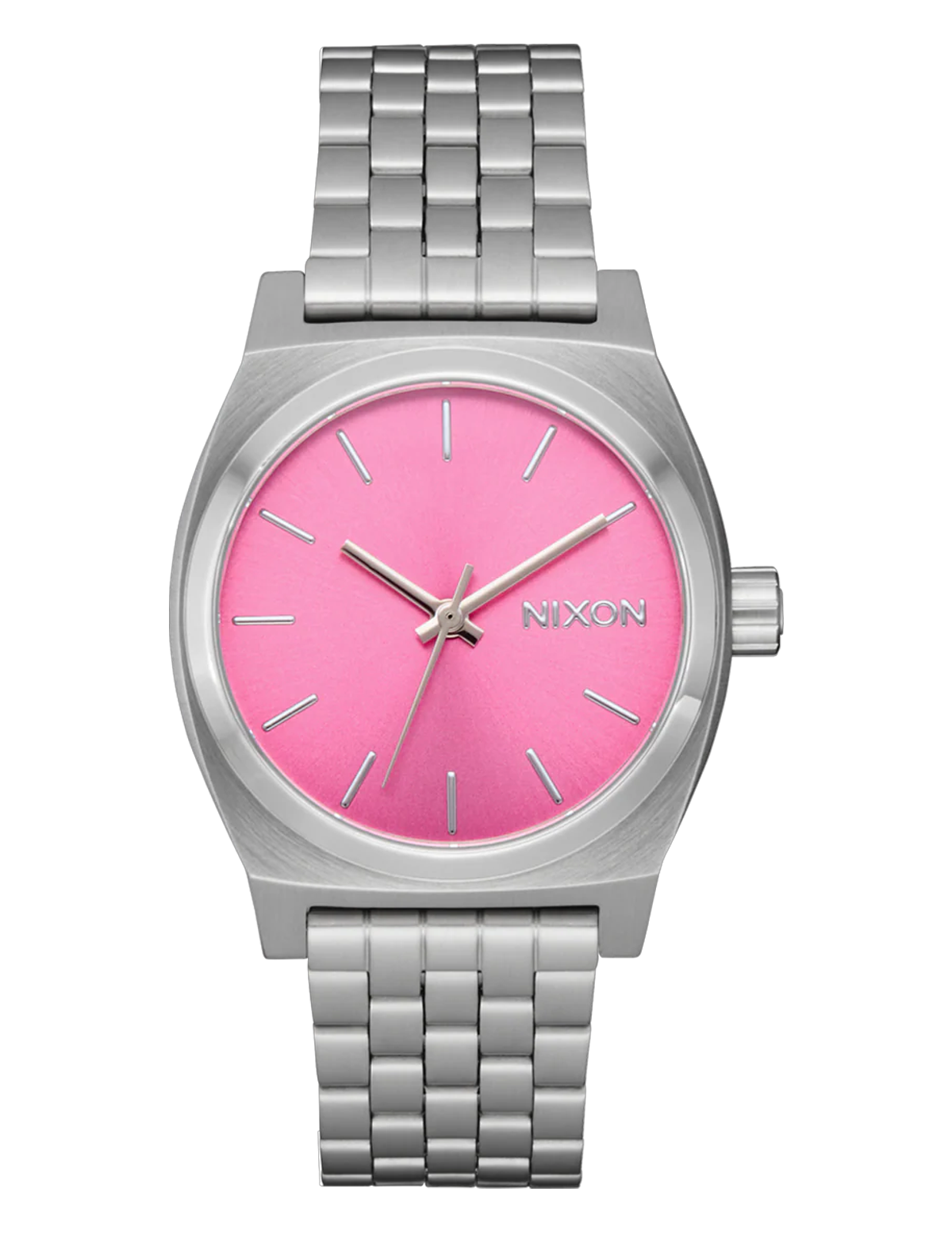 NIXON MEDIUM TIME TELLER SILVER PINK