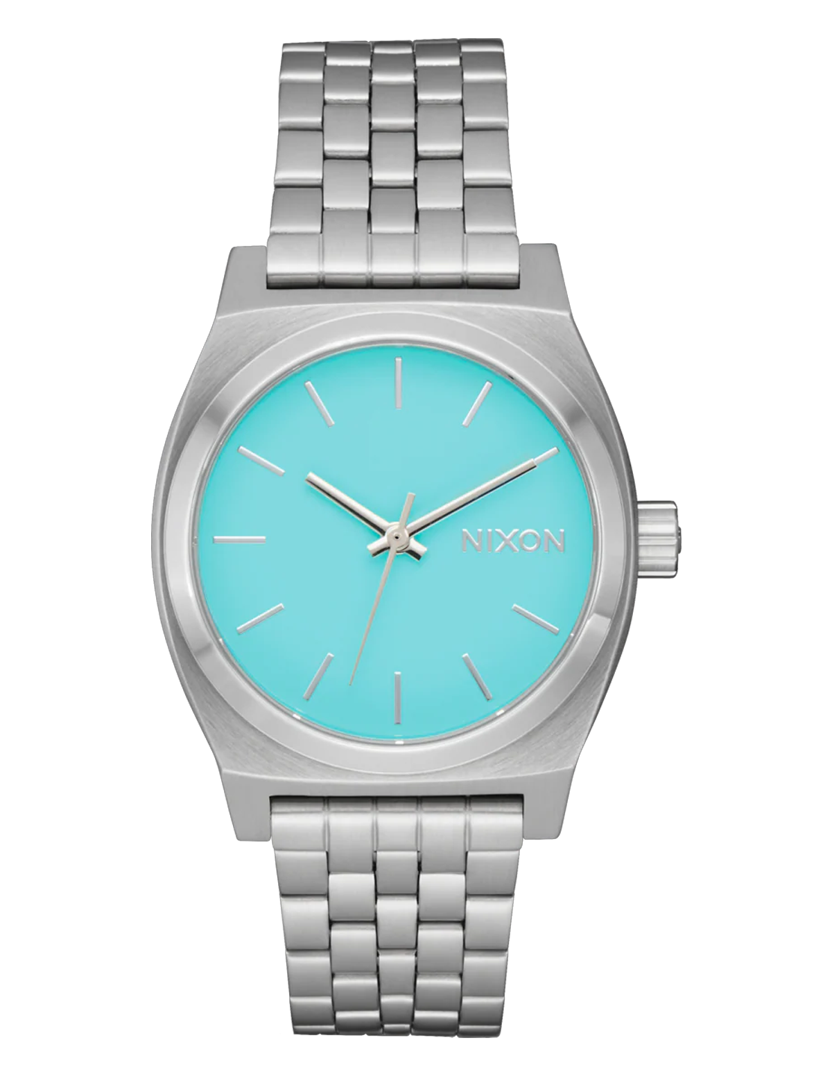 NIXON MEDIUM TIME TELLER SILVER TURQUOISE