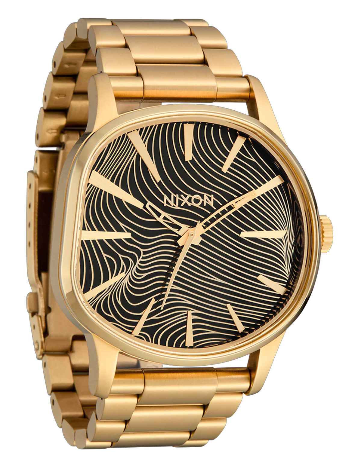 NIXON SENTRY WOBBLE 4TH DIM GOLD BLACK