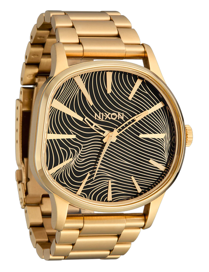 NIXON SENTRY WOBBLE 4TH DIM GOLD BLACK