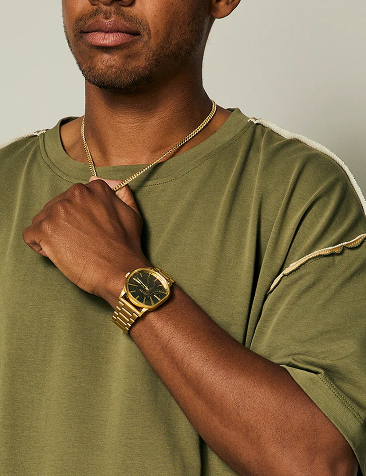 NIXON SENTRY WOBBLE 4TH DIM GOLD BLACK