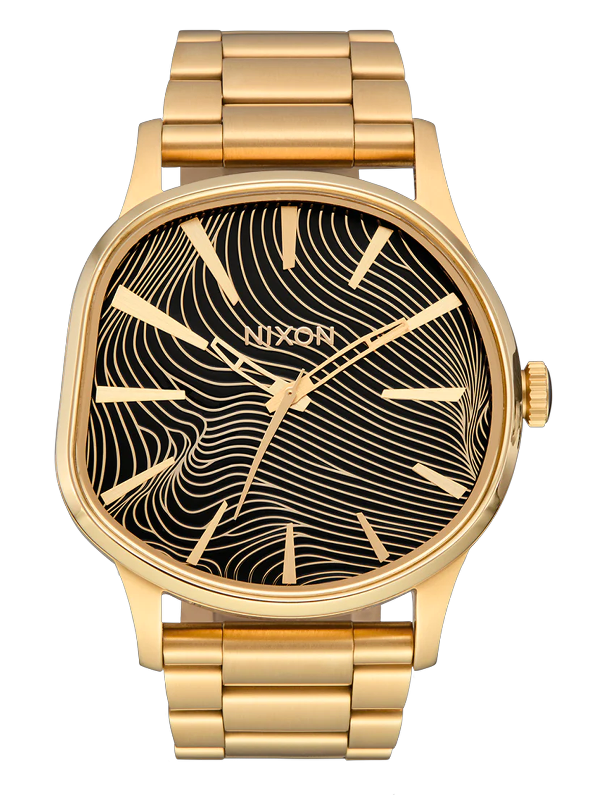 NIXON SENTRY WOBBLE 4TH DIM GOLD BLACK