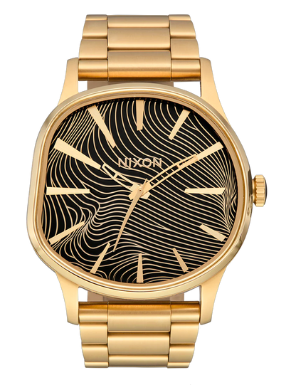 NIXON SENTRY WOBBLE 4TH DIM GOLD BLACK