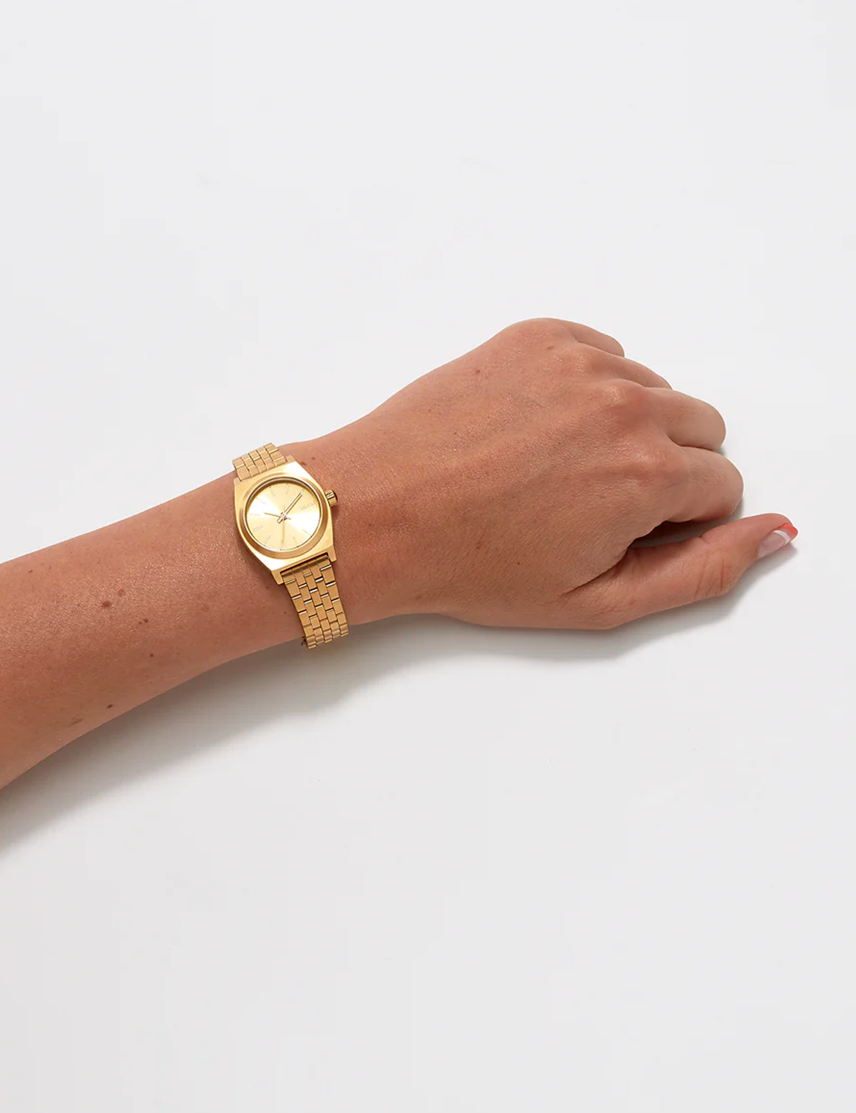 NIXON SMALL TIME TELLER ALL GOLD