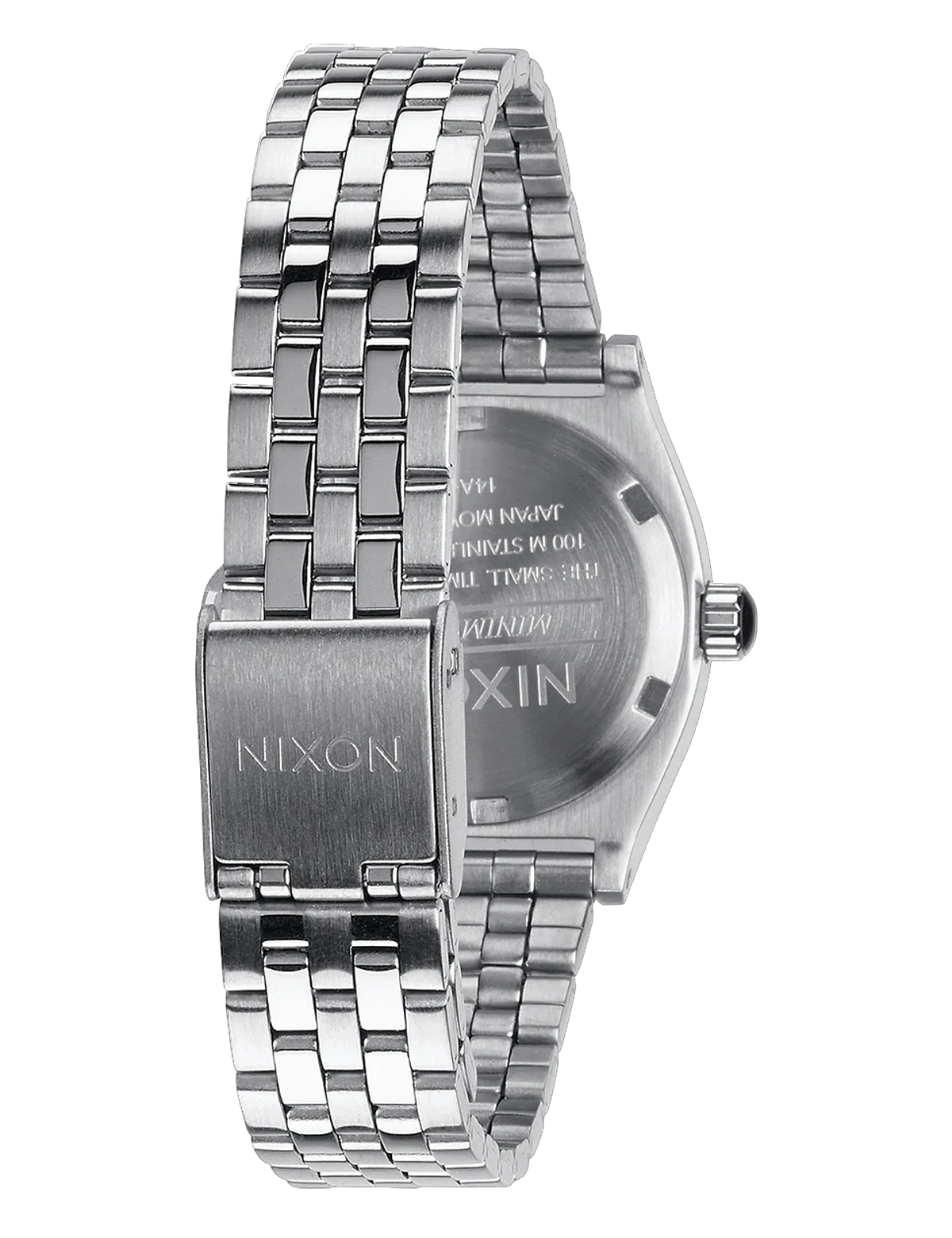 NIXON SMALL TIME TELLER ALL SILVER