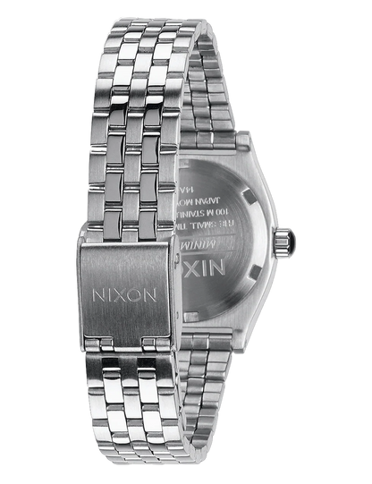 NIXON SMALL TIME TELLER ALL SILVER