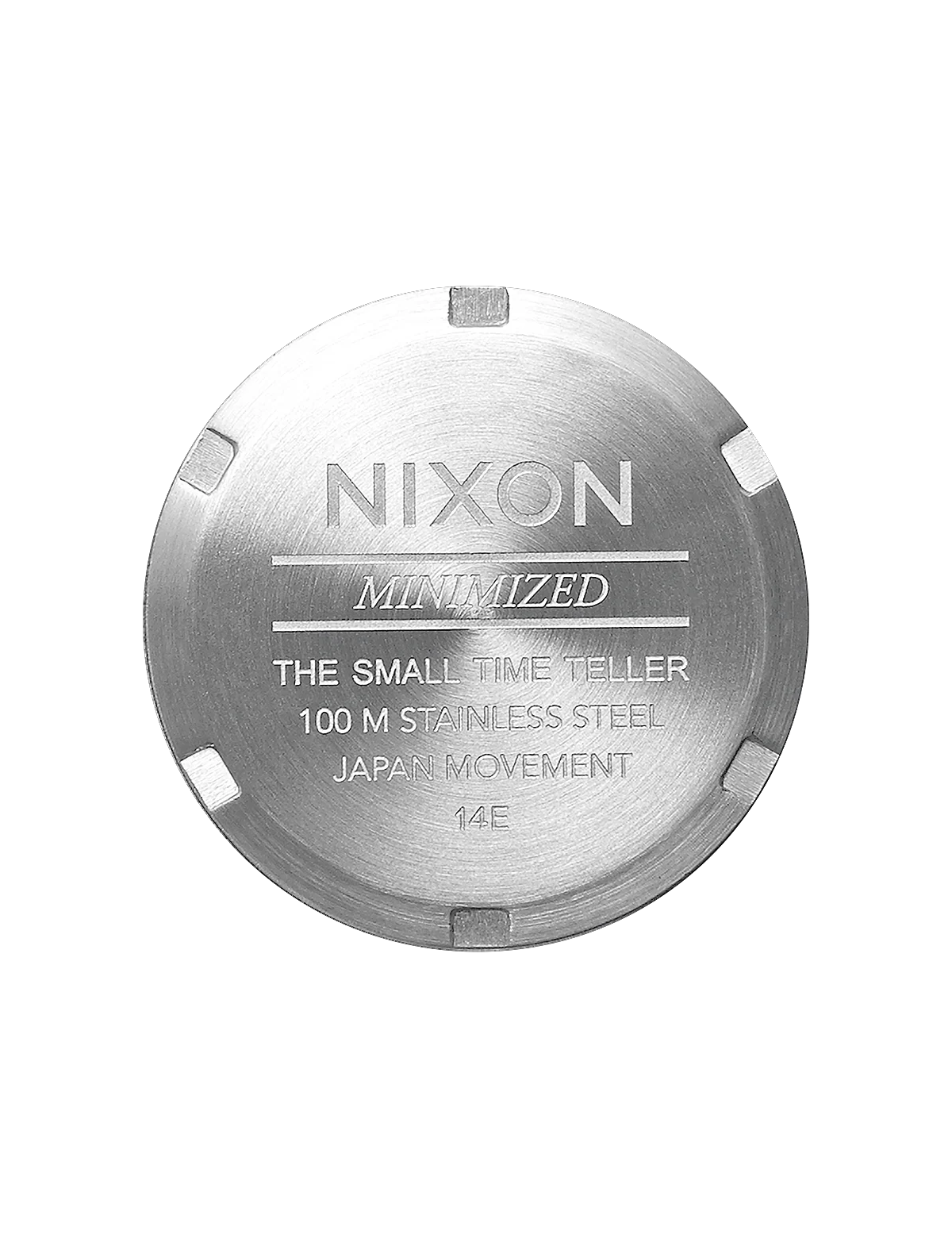 NIXON SMALL TIME TELLER ALL SILVER