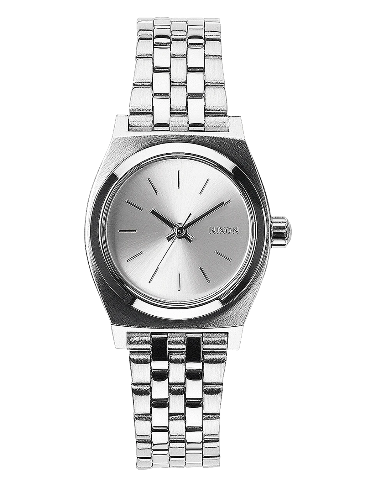 NIXON SMALL TIME TELLER ALL SILVER
