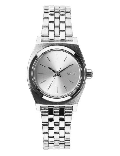 NIXON SMALL TIME TELLER ALL SILVER