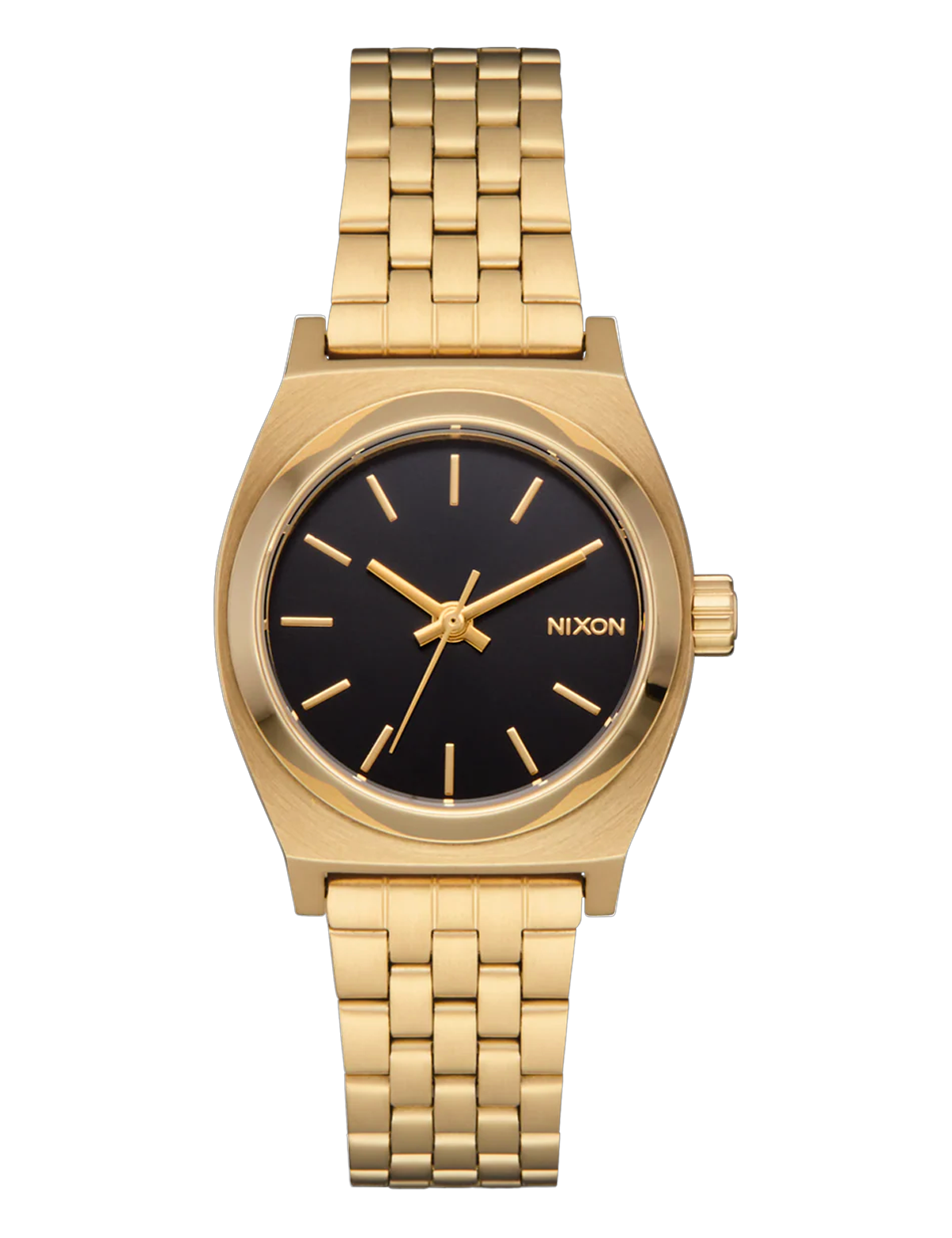 NIXON SMALL TIME TELLER GOLD BLACK GOLD