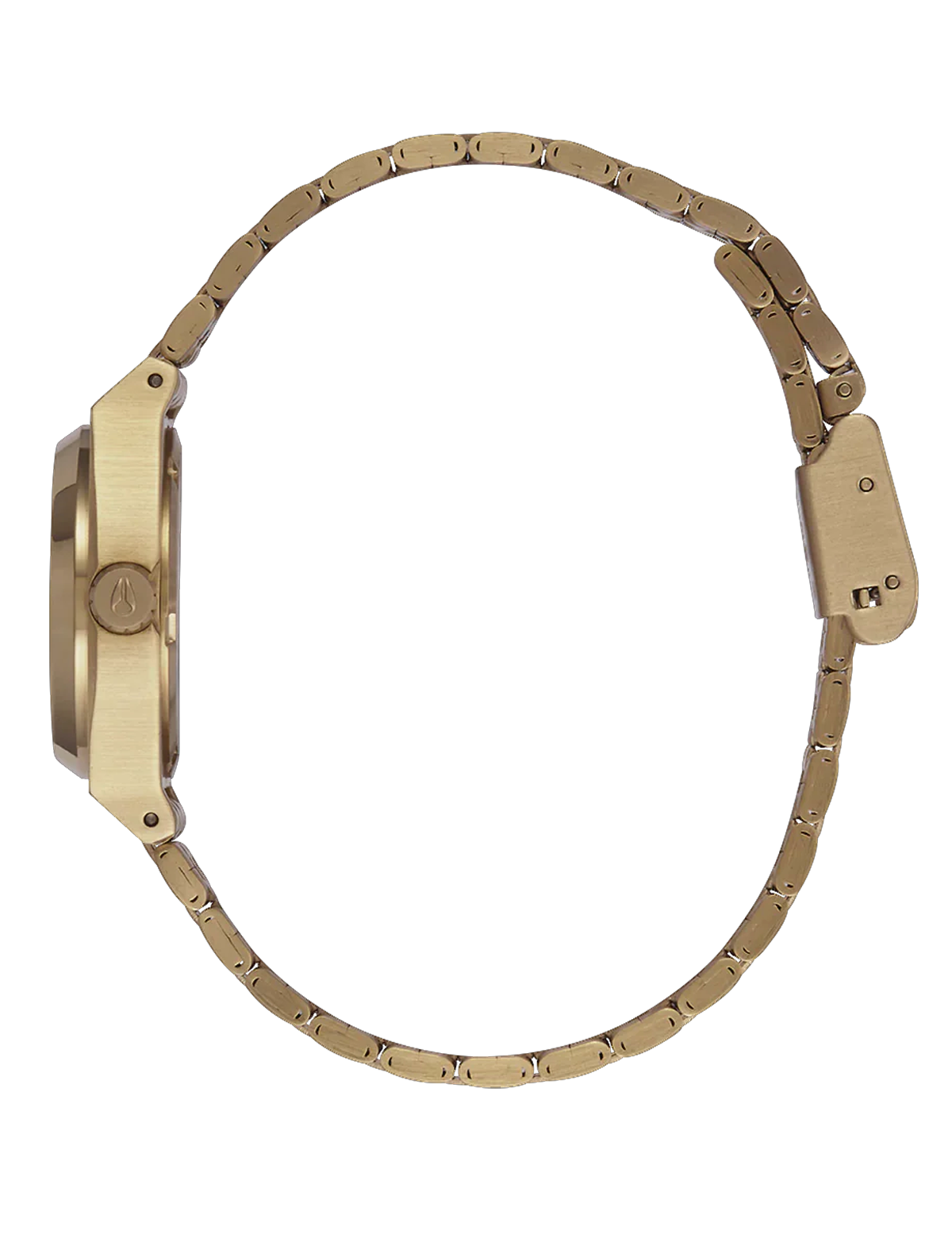 NIXON SMALL TIME TELLER LIGHT GOLD  SILVER VINTAGE WHITE