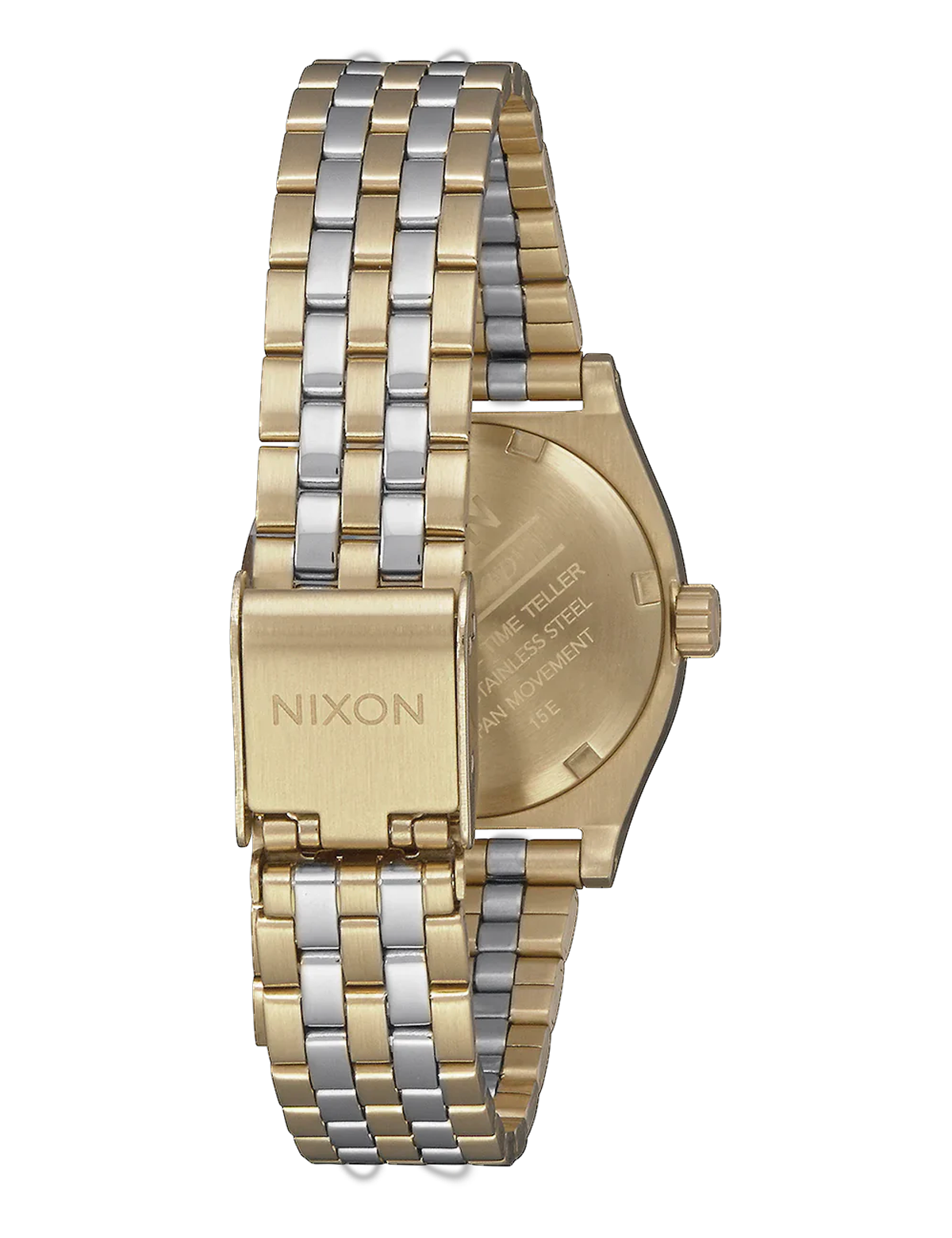 NIXON SMALL TIME TELLER LIGHT GOLD  SILVER VINTAGE WHITE