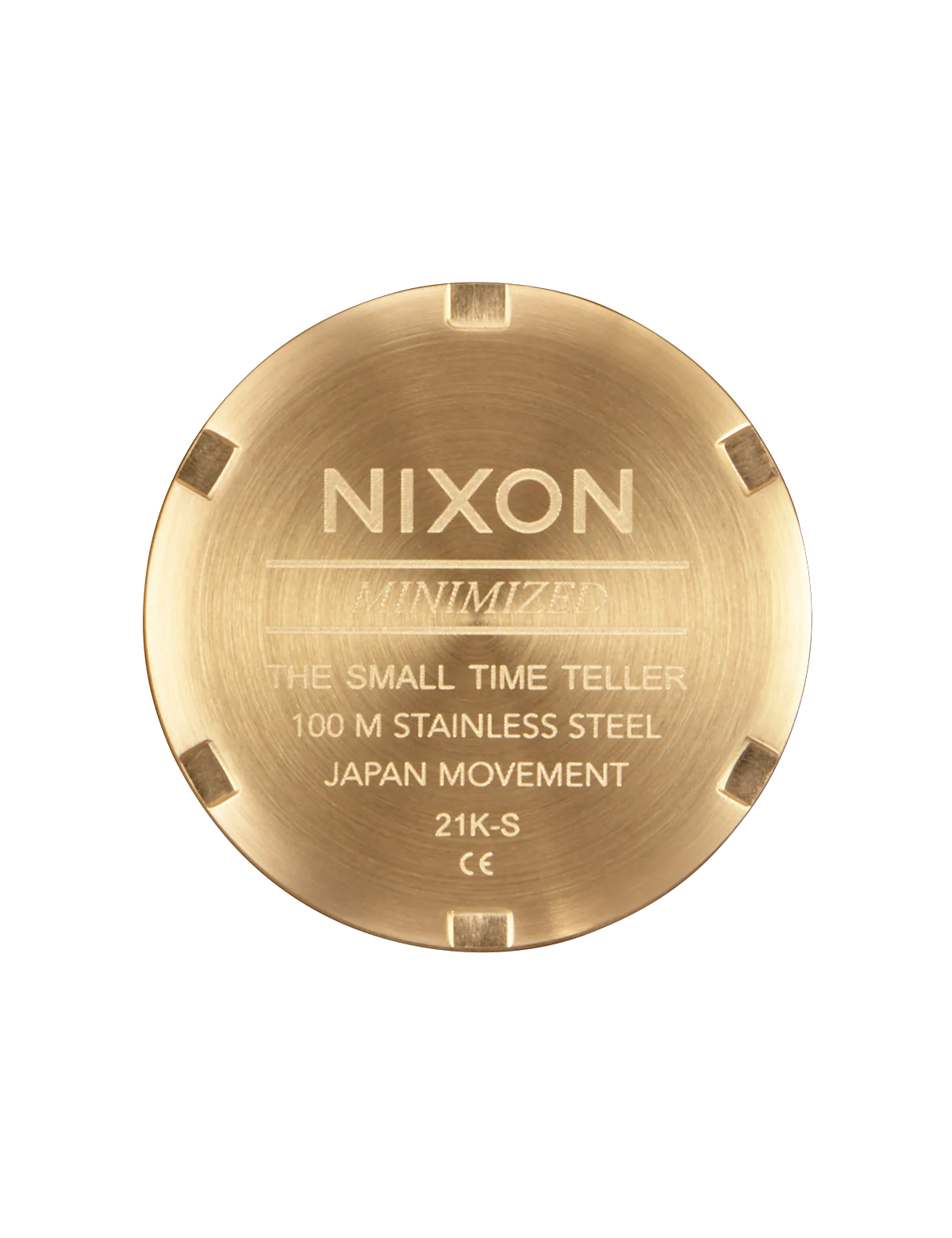 NIXON SMALL TIME TELLER LIGHT GOLD  SILVER VINTAGE WHITE
