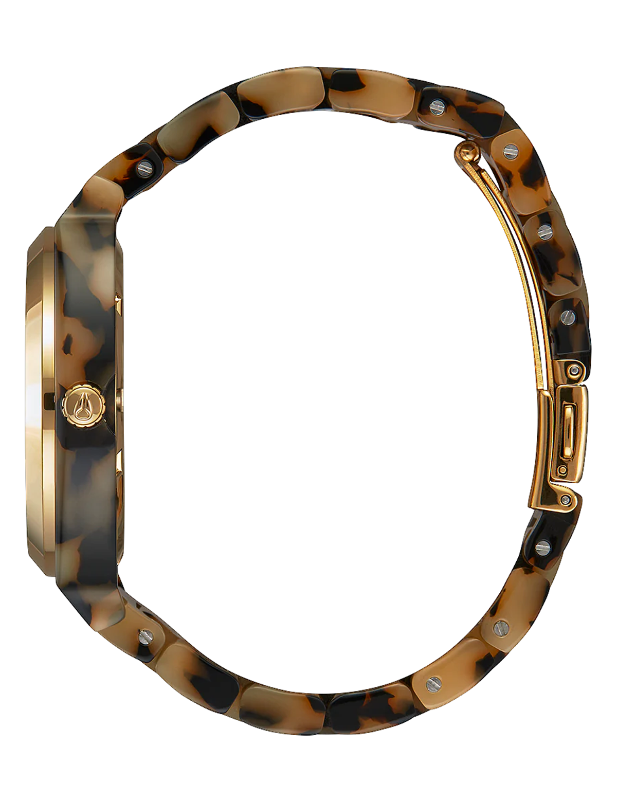NIXON THE TIME TELLER ACETATE TORTOISE GOLD