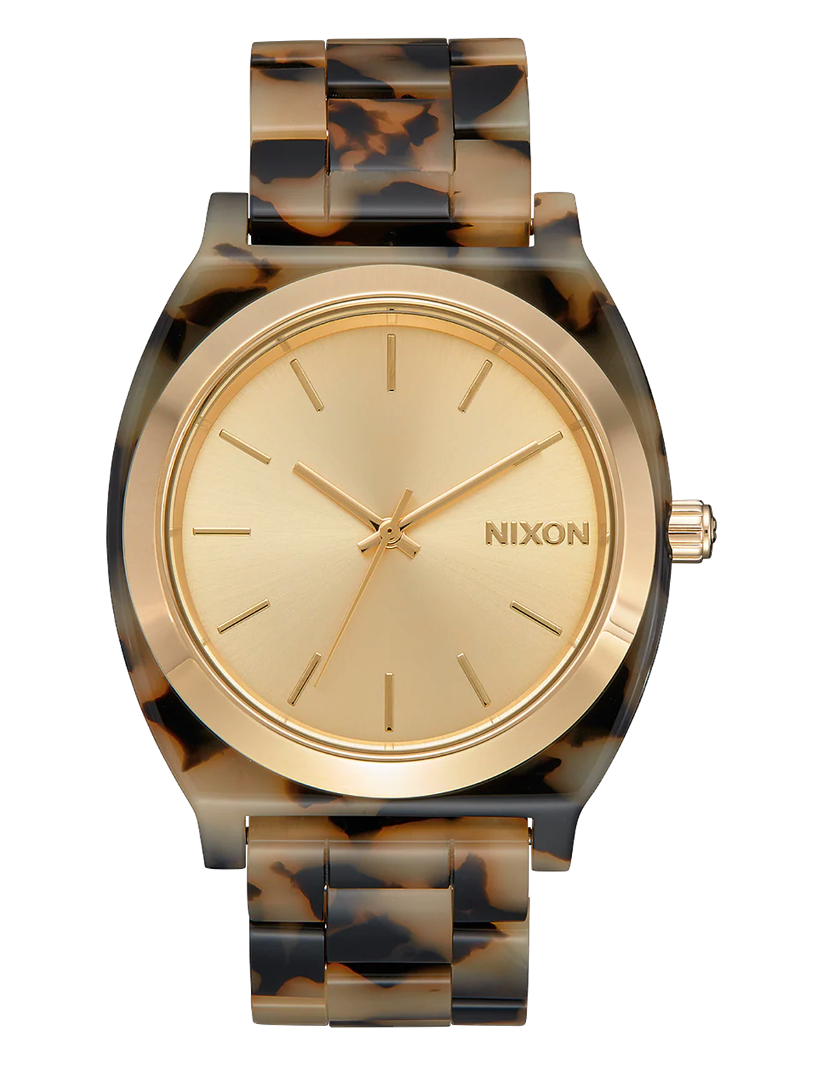 NIXON THE TIME TELLER ACETATE TORTOISE GOLD